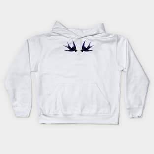 Twin Swallows Kids Hoodie